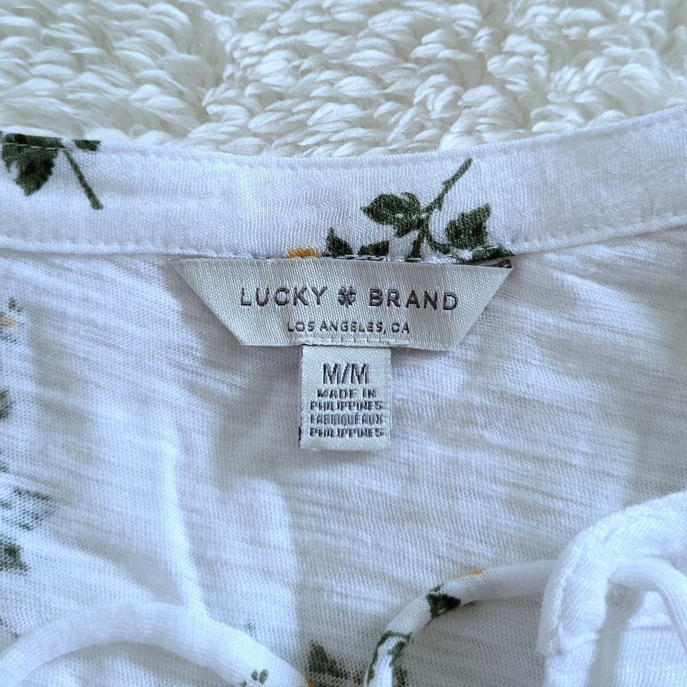 ✨️HP✨️ Lucky🍀 Brand Floral💐 Sleeveless Top - NWT - Picture 4 of 15
